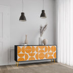 RECURRING DREAMS Aparador de 3 Puertas en Acabado Negro