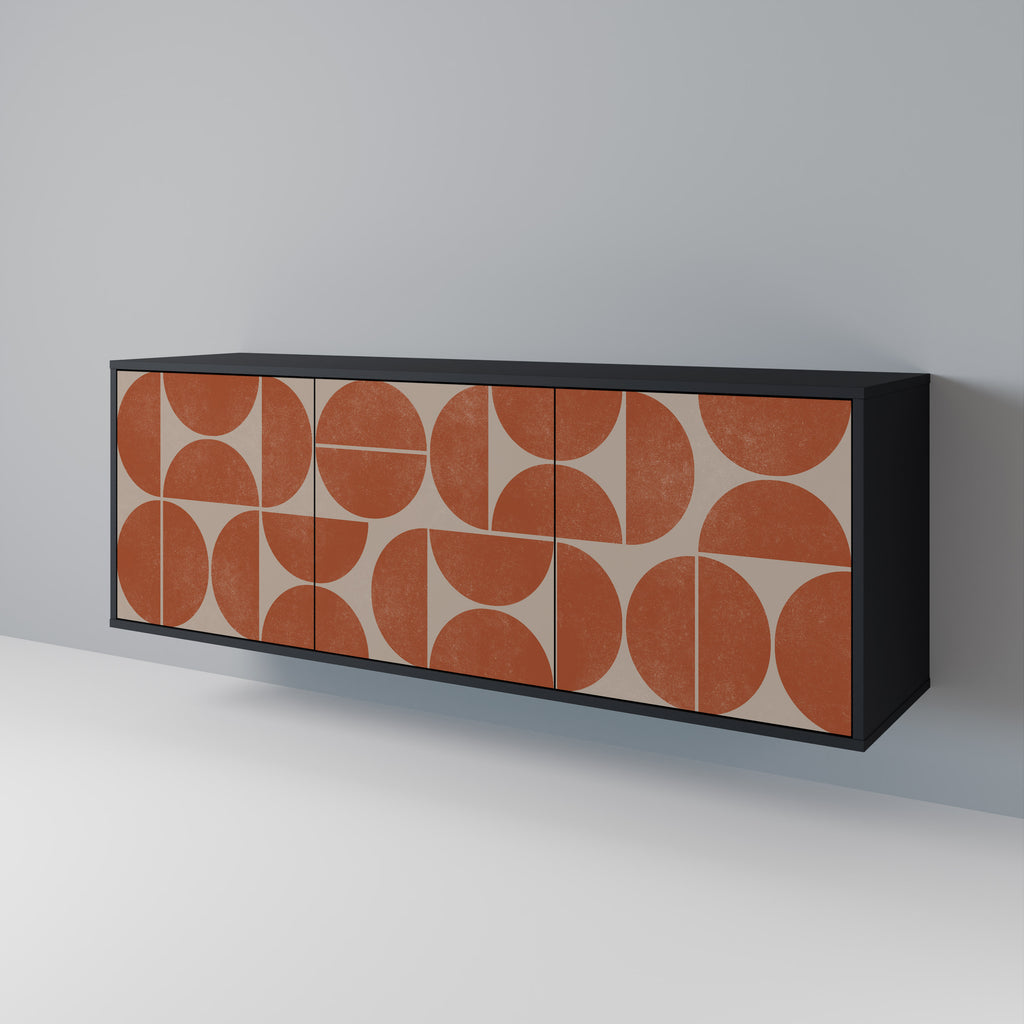 REPETITION COMPULSION 3-Door Sideboard in Black Finish