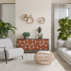 REPETITION COMPULSION Aparador de 3 Puertas en Acabado Negro