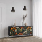 MIDNIGHT SPROUT 3-Door Sideboard in Black Finish