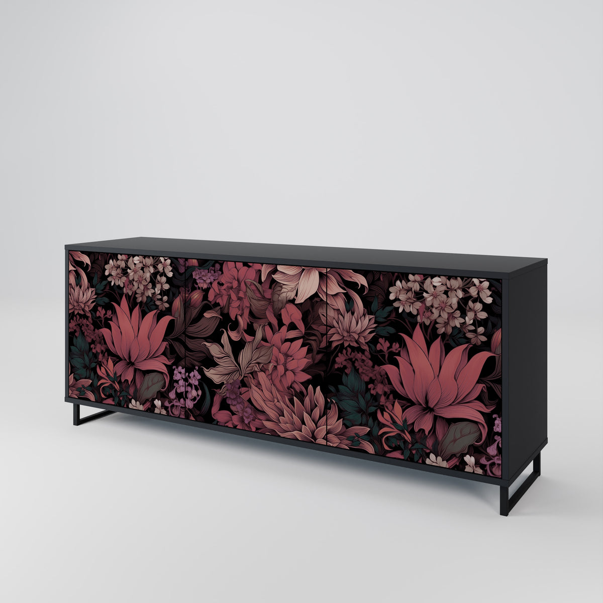 FLORAL WHISPER Aparador de 3 Puertas