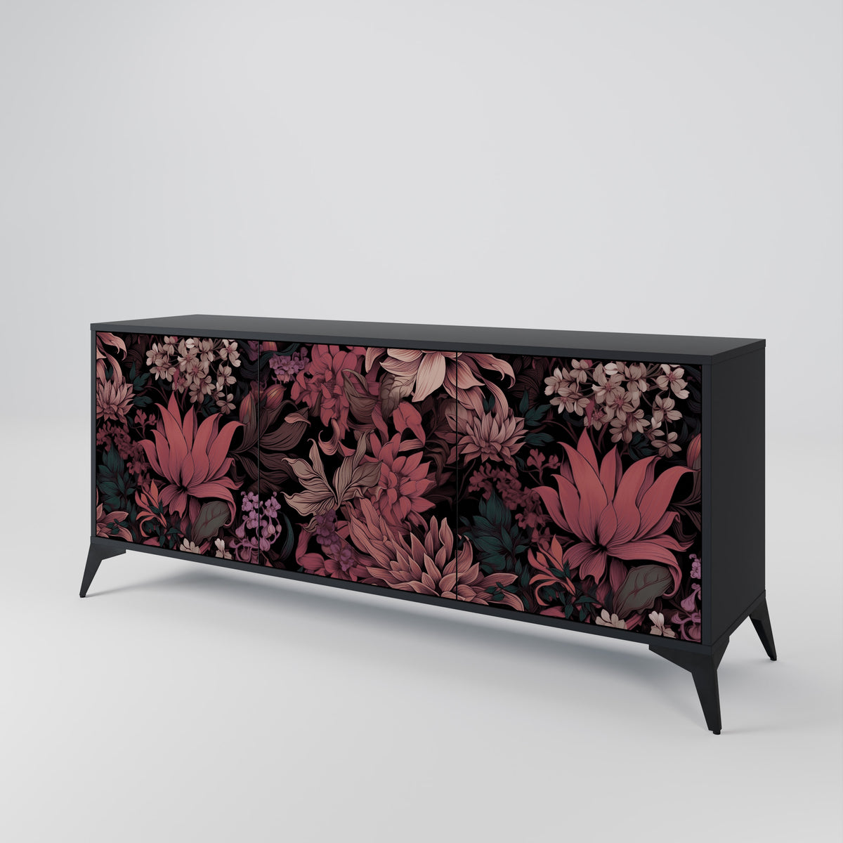 FLORAL WHISPER Aparador de 3 Puertas