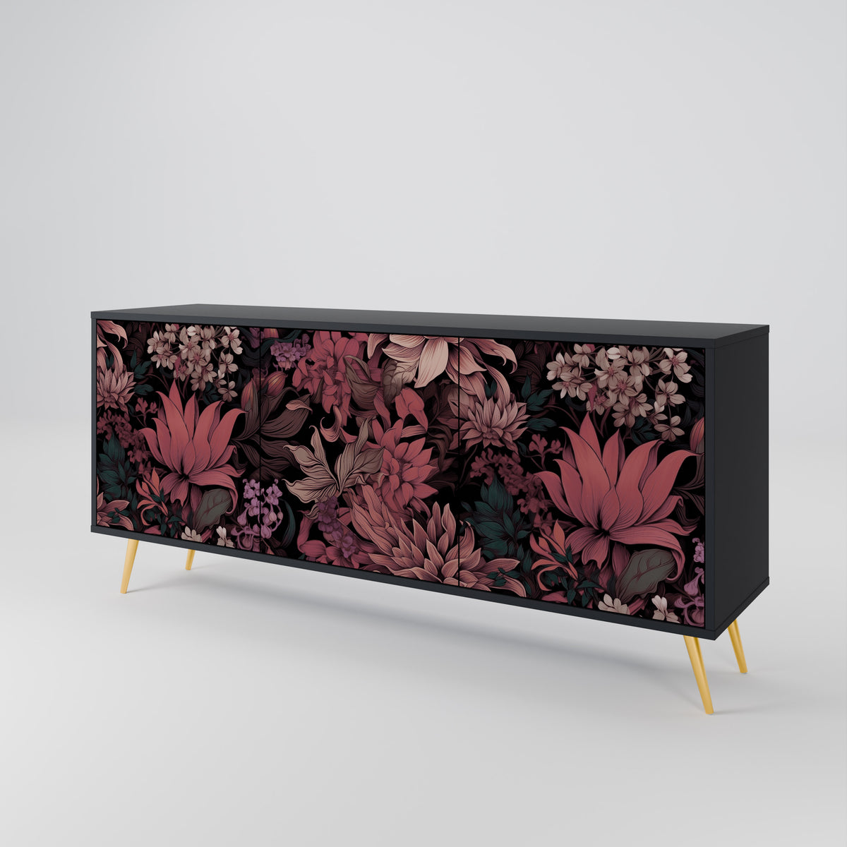 FLORAL WHISPER Aparador de 3 Puertas