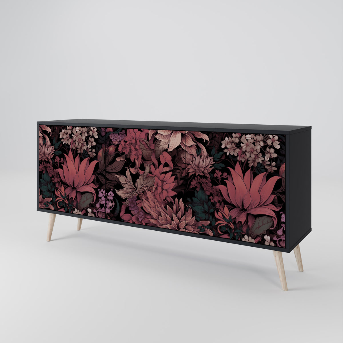 FLORAL WHISPER Aparador de 3 Puertas
