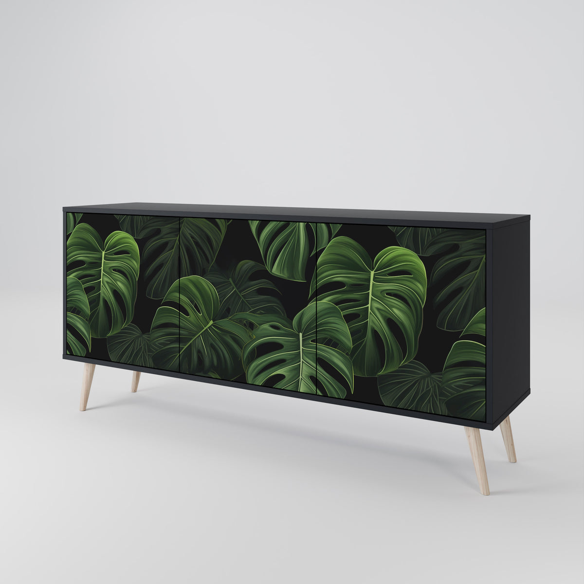 INFINITE MONSTERA Aparador de 3 Puertas