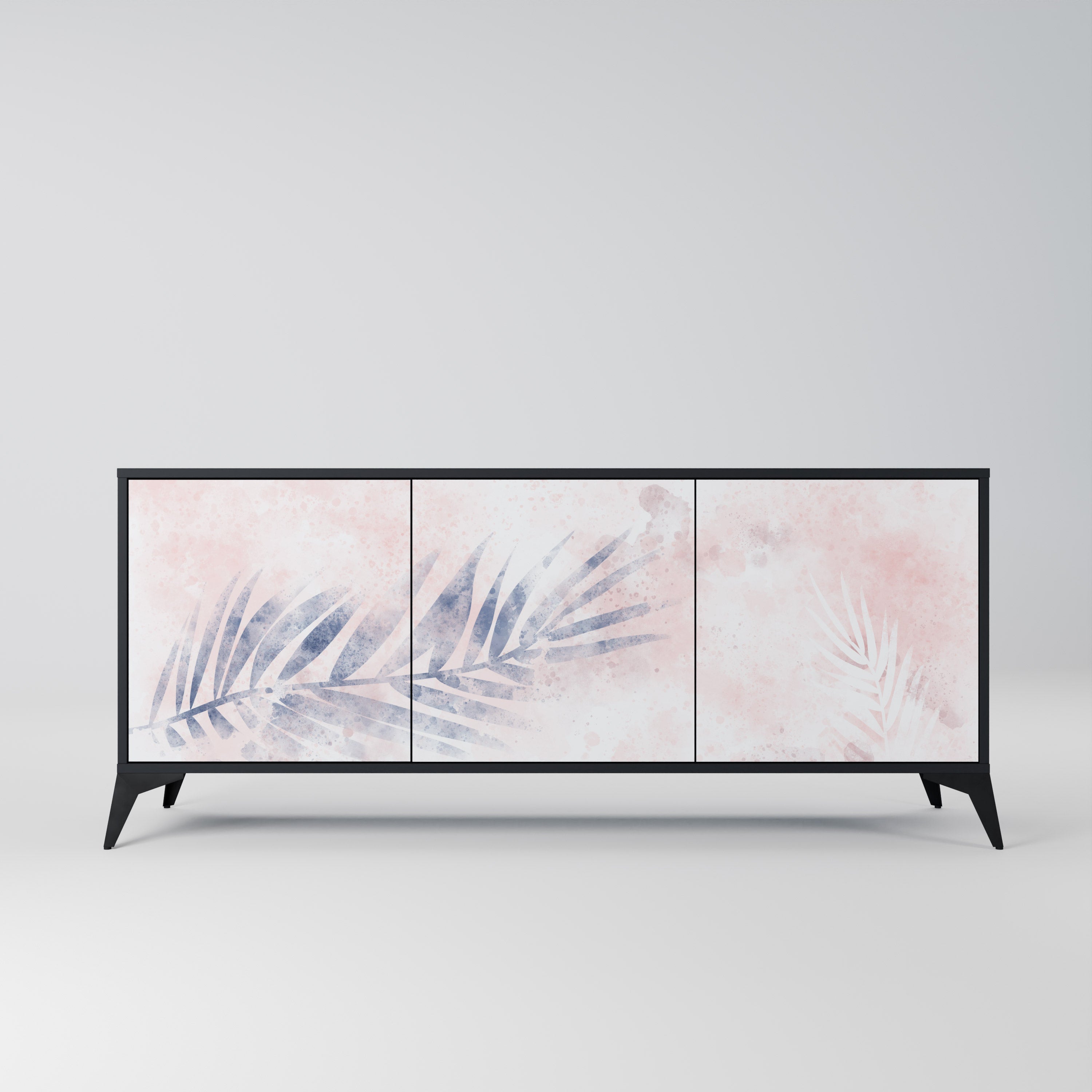 TIMELESS FLOAT 3-Door Sideboard in Black Finish