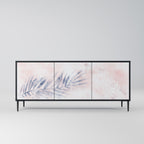 TIMELESS FLOAT Aparador de 3 Puertas en Acabado Negro