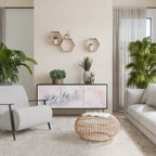 TIMELESS FLOAT Aparador de 3 Puertas en Acabado Negro