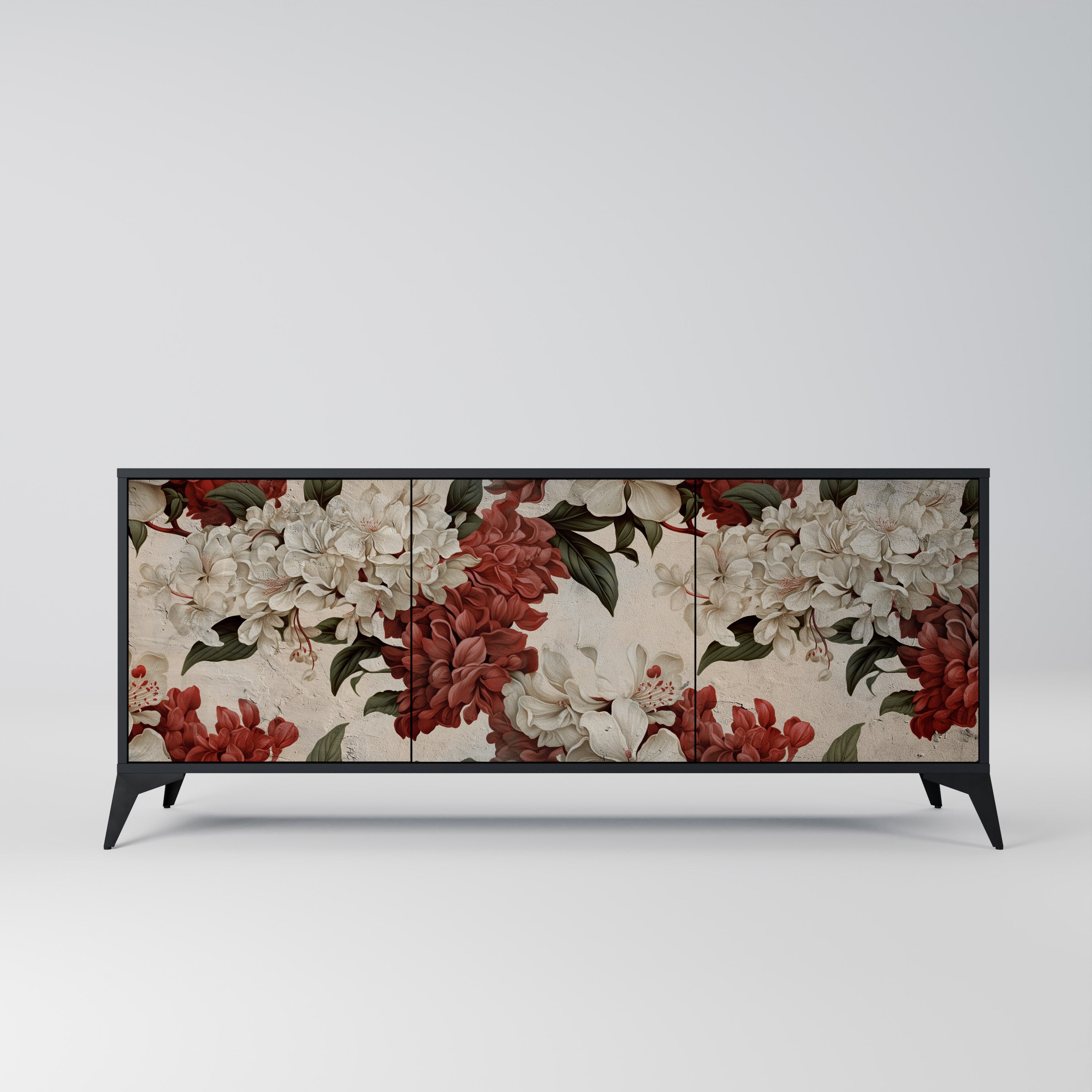 EPHEMERAL DAYS 3-Door Sideboard in Black Finish