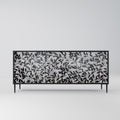 CHARCOAL SPROUT 3-Door Sideboard in Black Finish