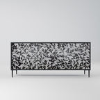 CHARCOAL SPROUT 3-Door Sideboard in Black Finish
