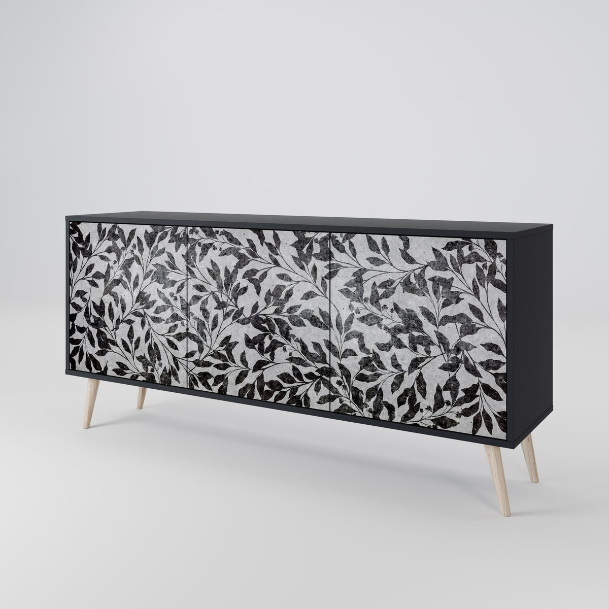 CHARCOAL SPROUT Aparador de 3 Puertas