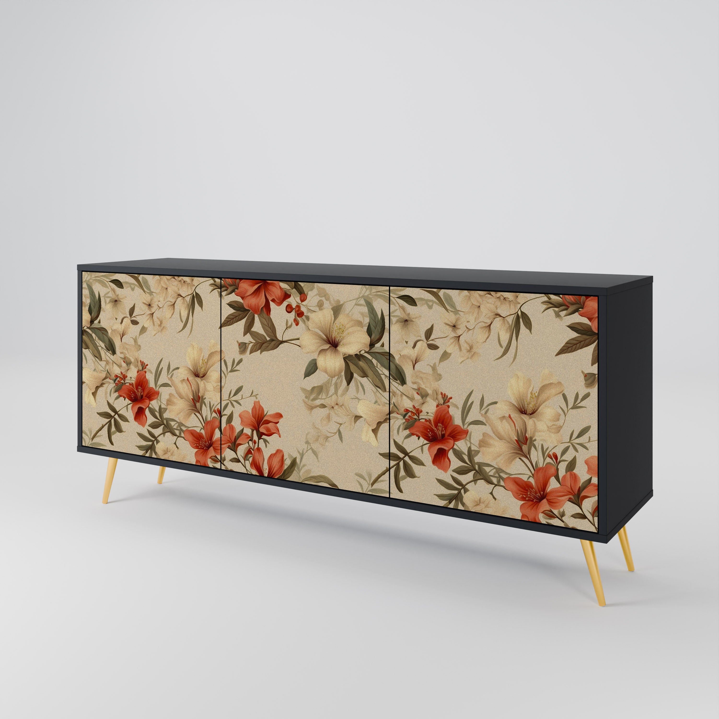 BLOOMING HARMONY 3-Door Sideboard