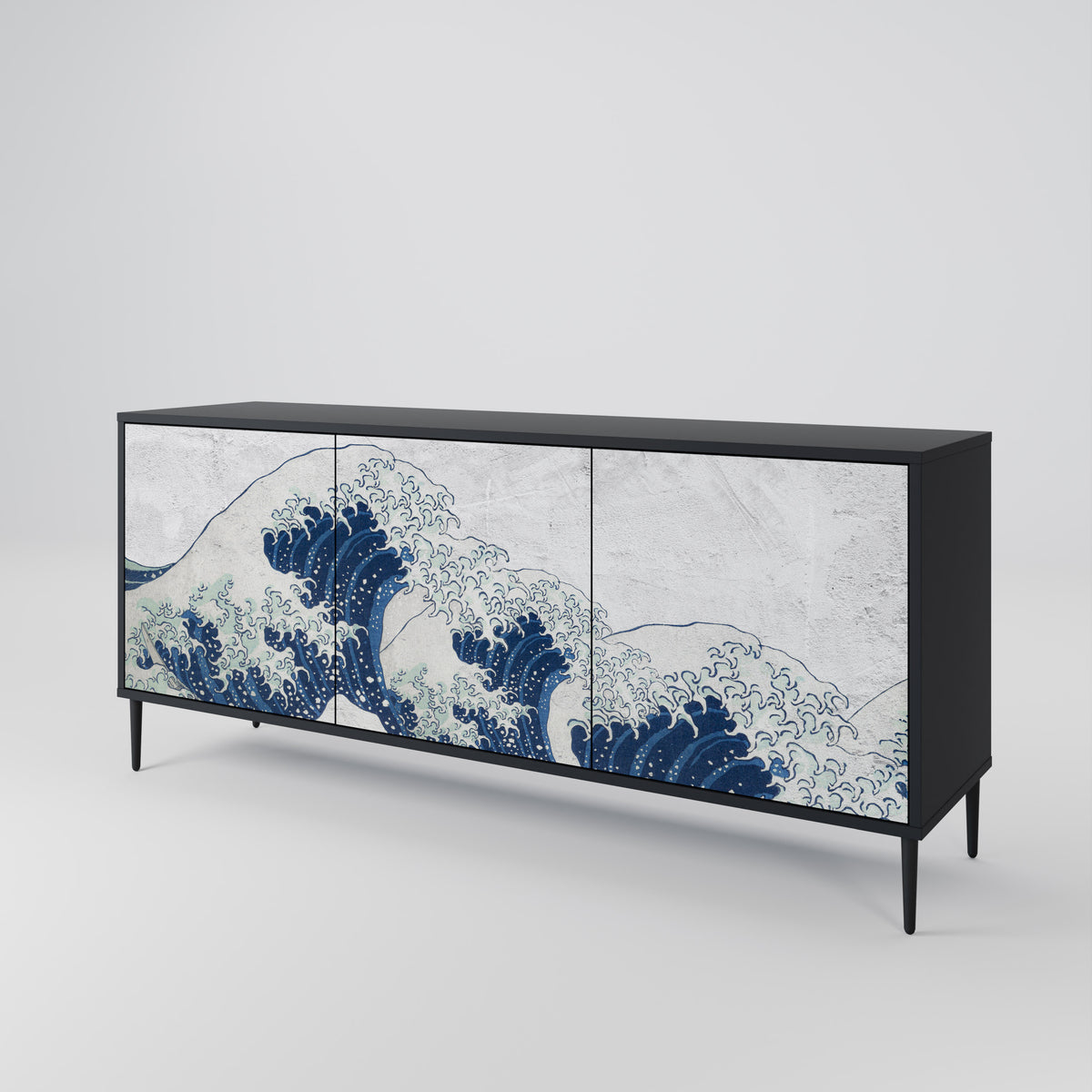 THE GREAT WAVE AT KANAGAWA Aparador de 3 Puertas