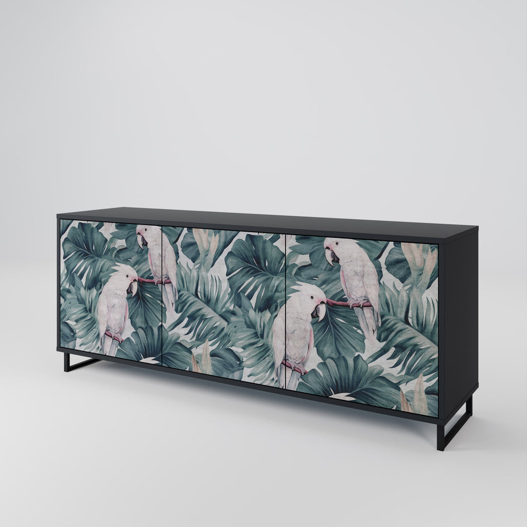 POPINJAY LOOK 3-Door Sideboard in Black Finish