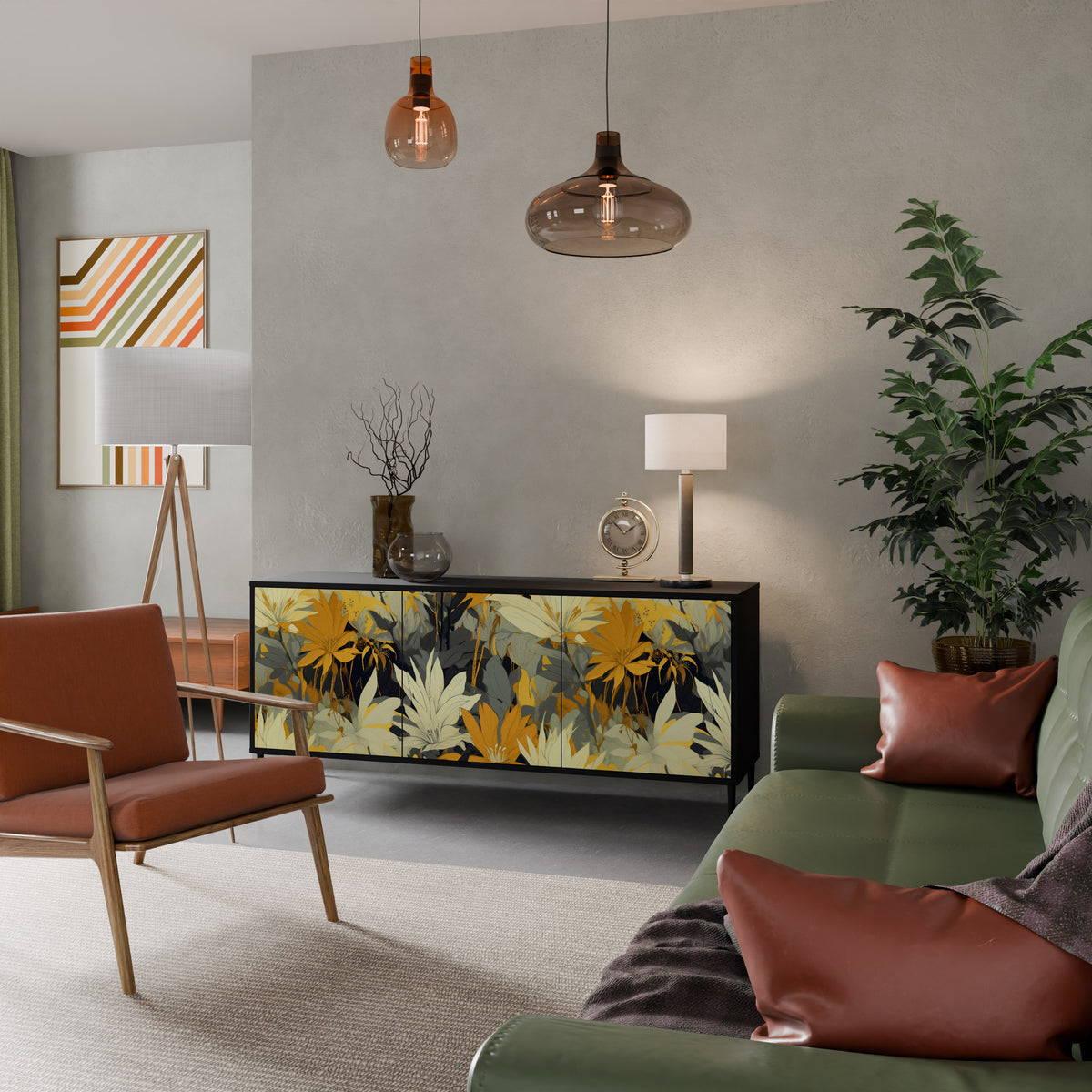 SUNKISSED LILY Aparador de 3 Puertas