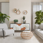 TRANQUIL TWIG Aparador de 3 Puertas en Acabado Negro