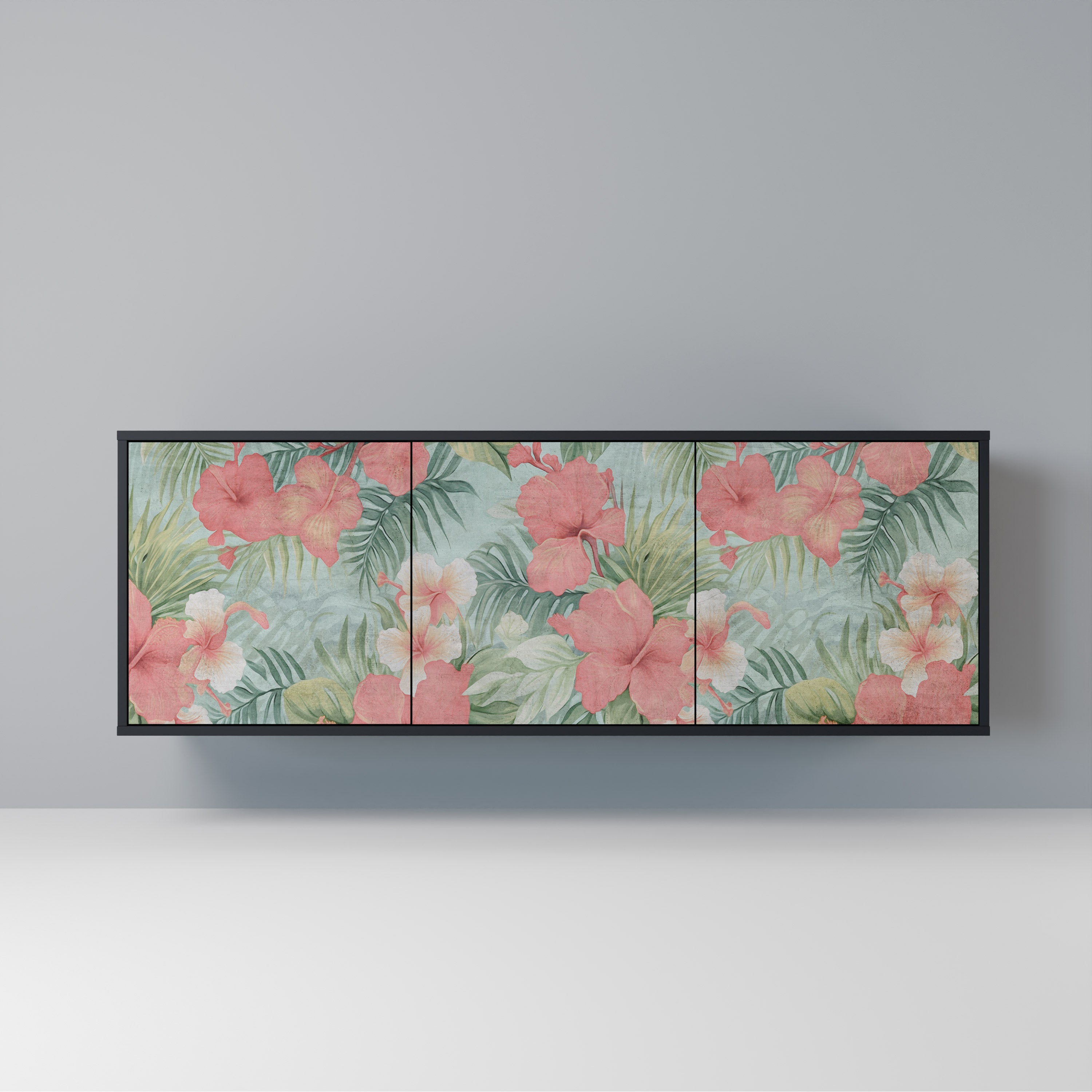 HAWAIIAN SPIRIT 3-Door Sideboard in Black Finish