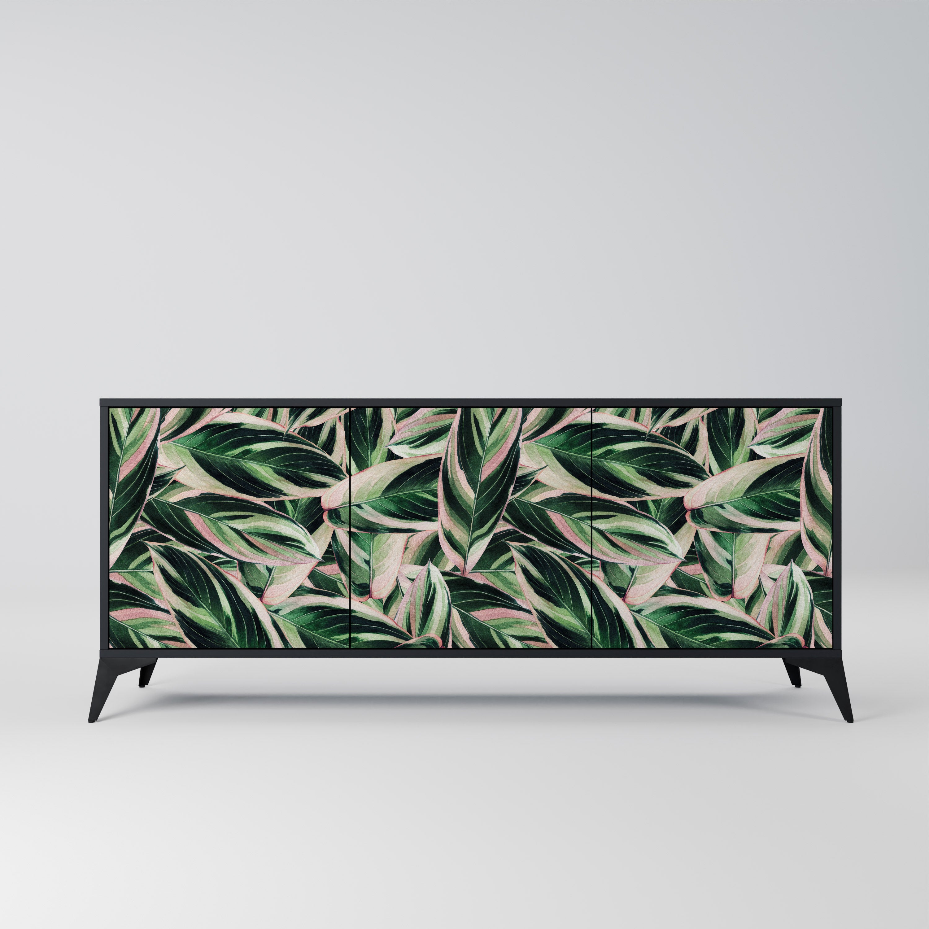 EERIE STROMANTHE 3-Door Sideboard in Black Finish