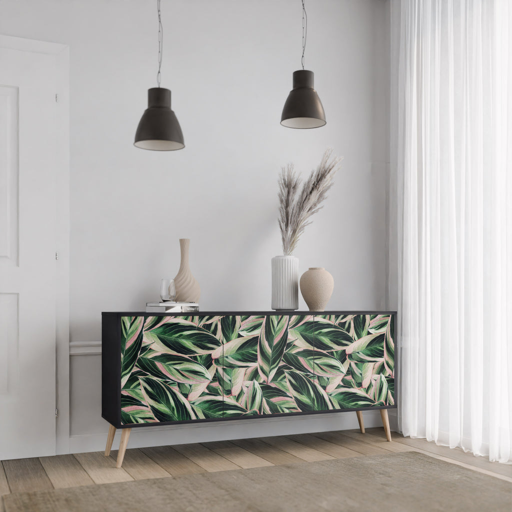 EERIE STROMANTHE 3-Door Sideboard in Black Finish