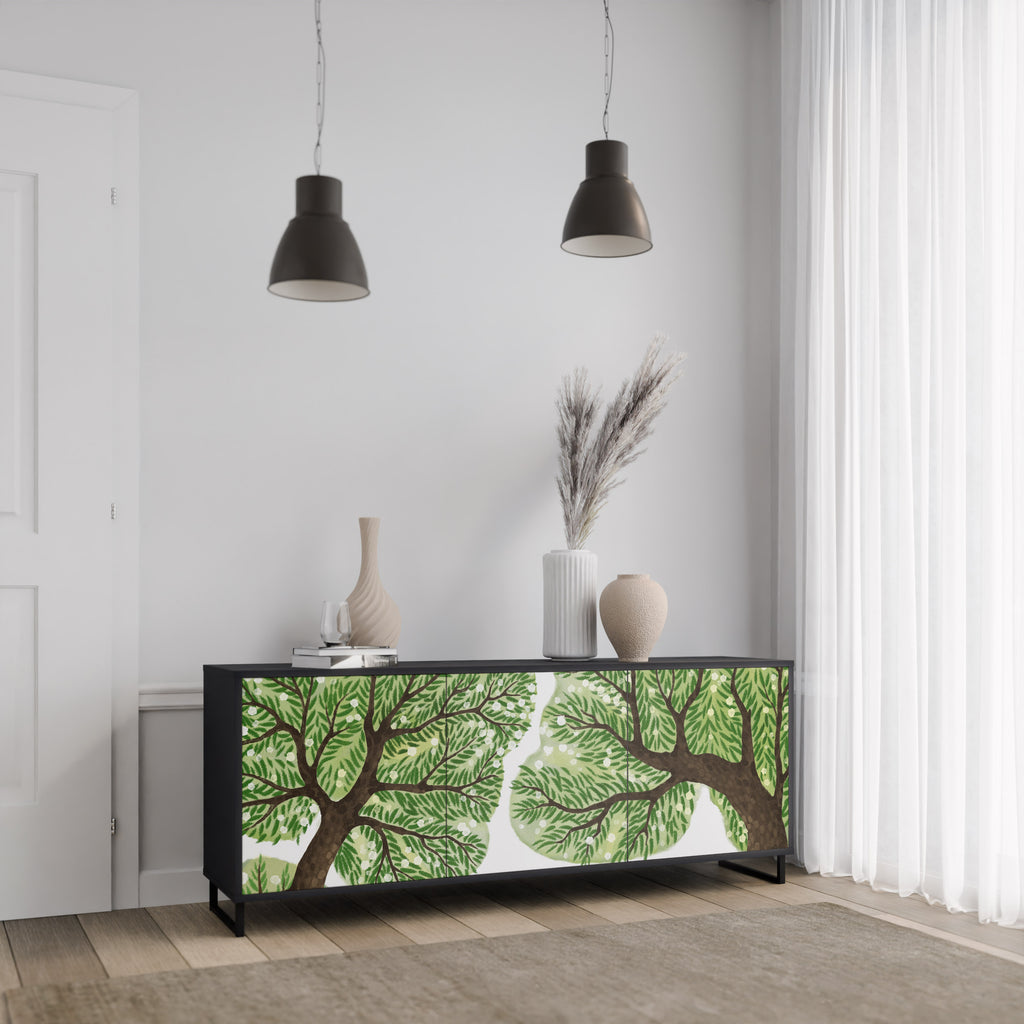 WILDERNESS DASH 3-Door Sideboard in Black Finish