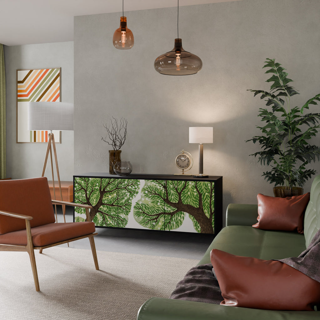 WILDERNESS DASH 3-Door Sideboard in Black Finish