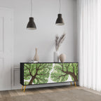 Aparador WILDERNESS DASH de 3 puertas con acabado negro