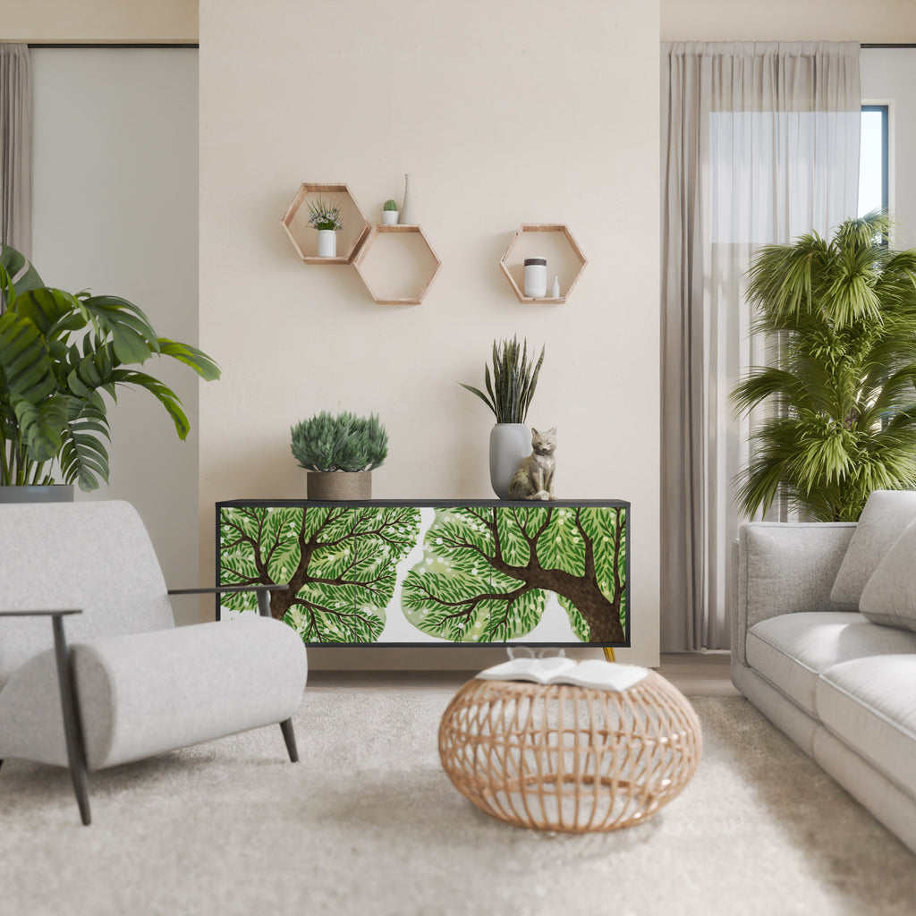 WILDERNESS DASH 3-Door Sideboard in Black Finish