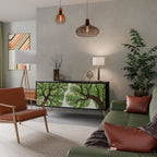 Aparador WILDERNESS DASH de 3 puertas con acabado negro