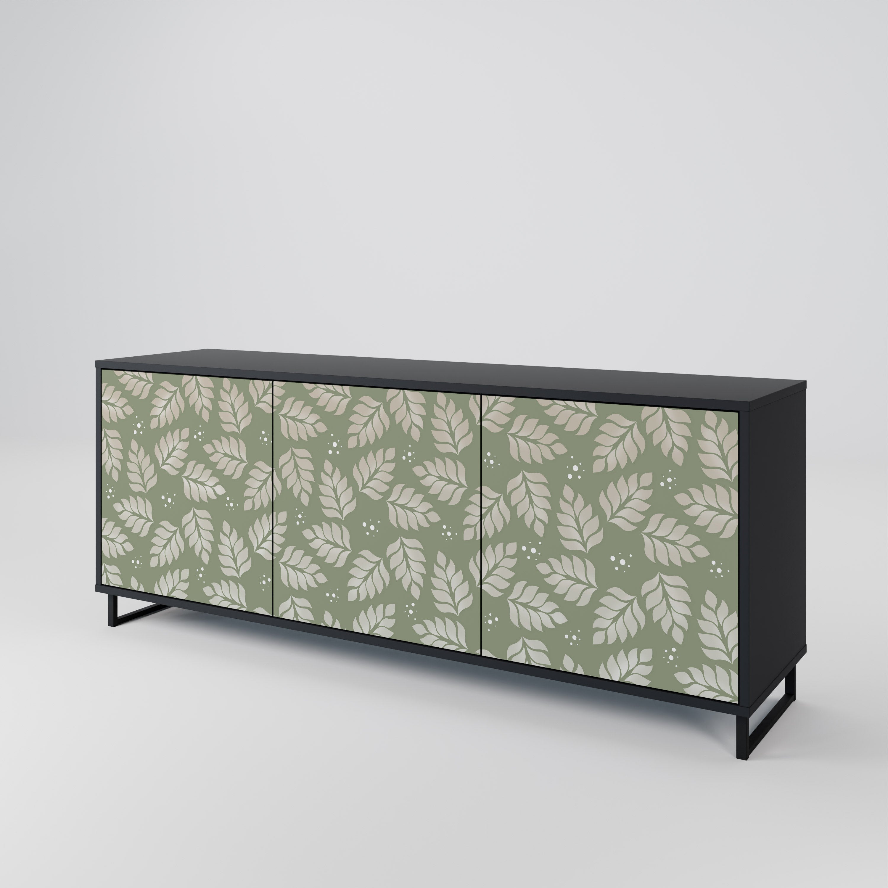 LEAVES ON GREEN 3-Door Sideboard