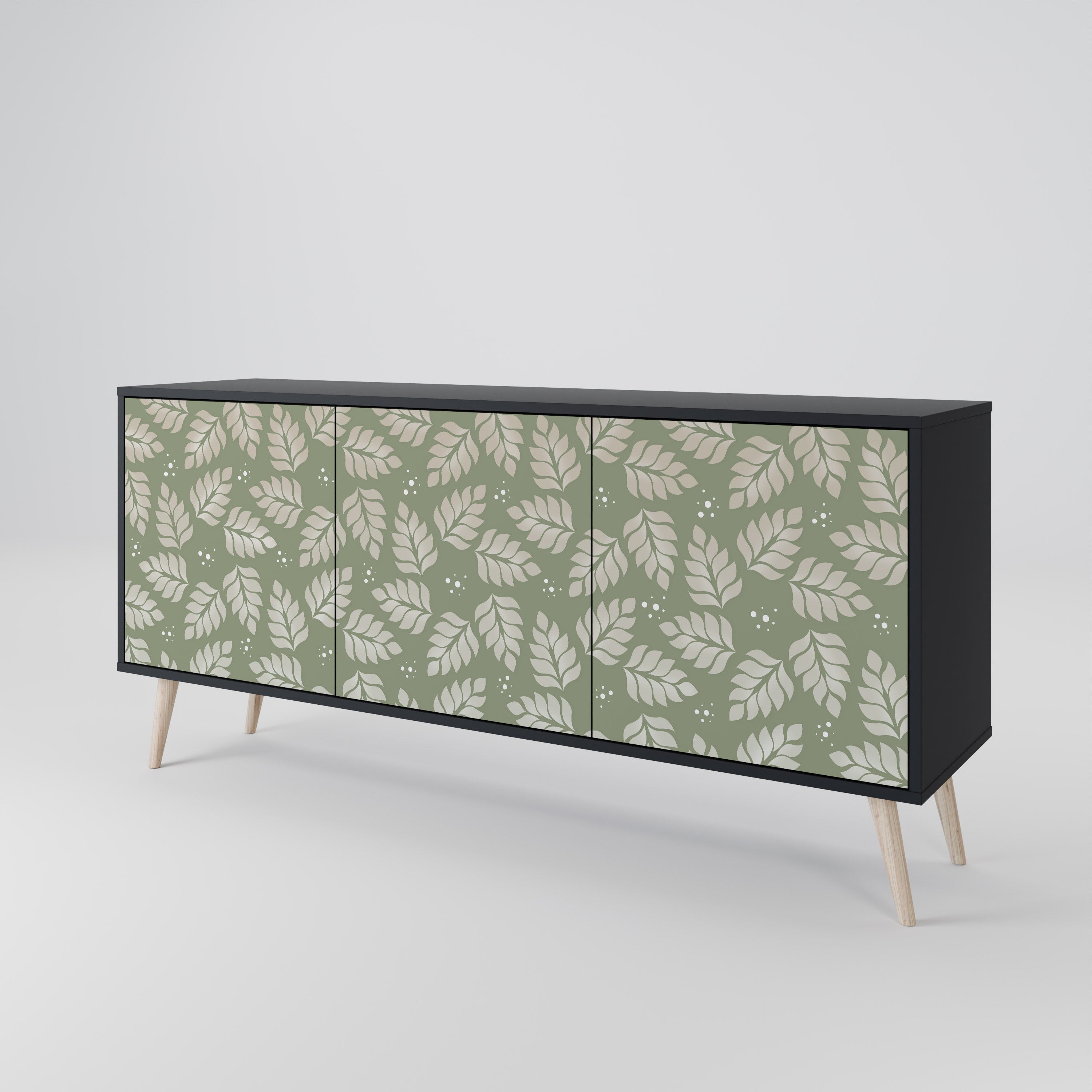 LEAVES ON GREEN 3-Door Sideboard