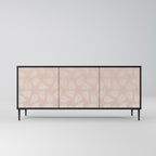LEAVES ON BEIGE 3-Door Sideboard