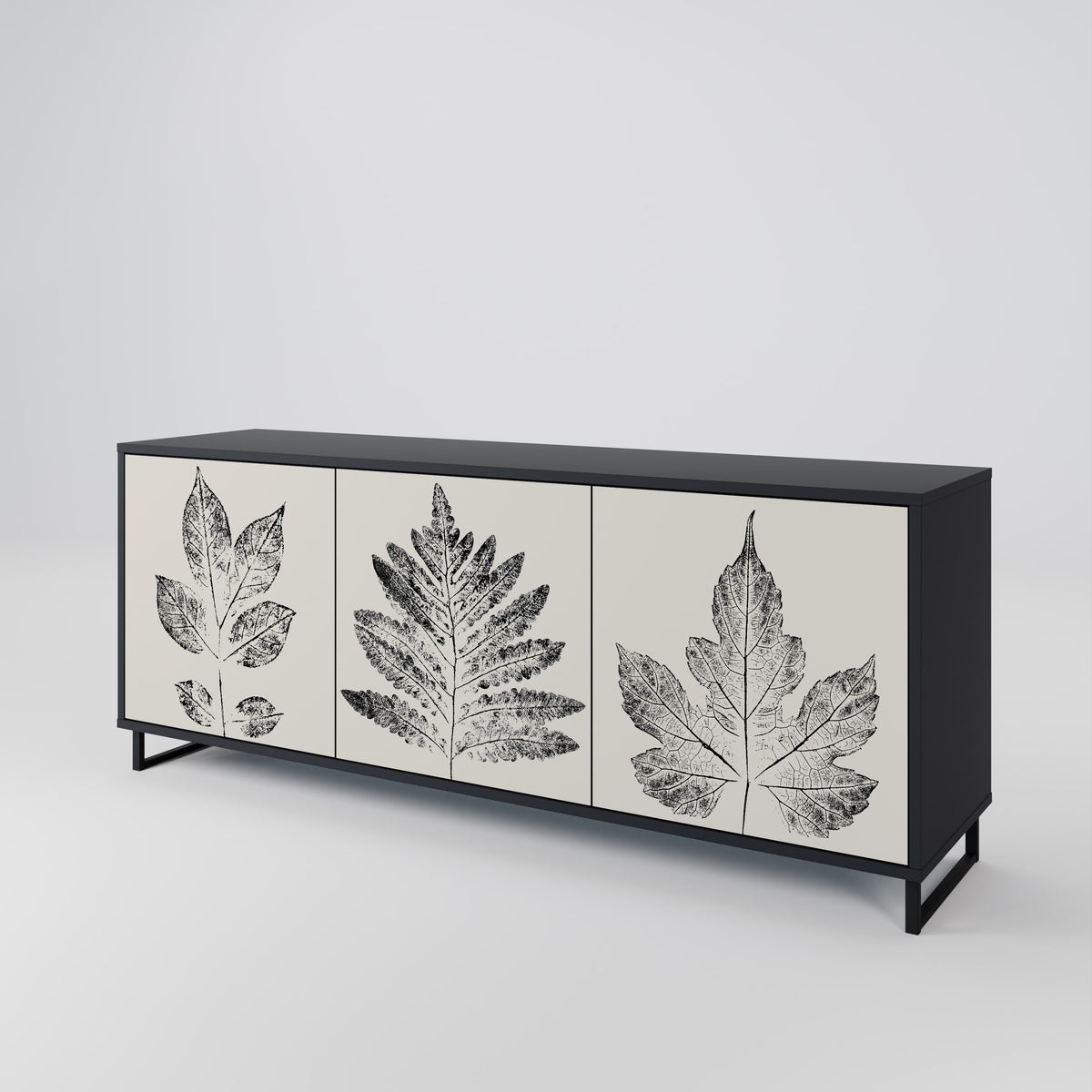 LEAFY STAMPS Aparador de 3 Puertas