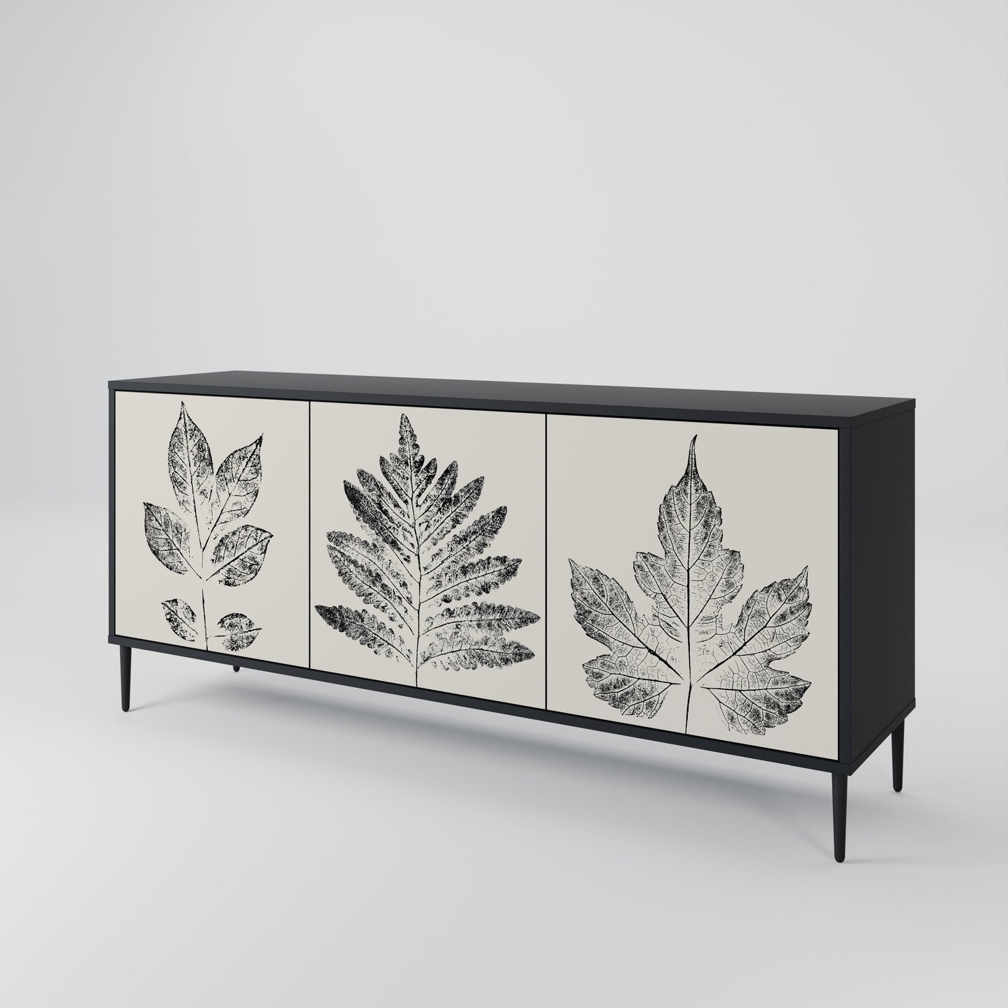 LEAFY STAMPS Aparador de 3 Puertas
