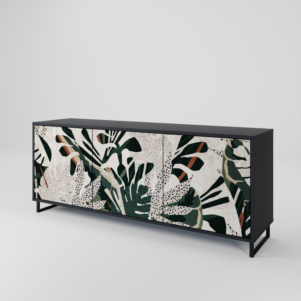 VERDURE FORMATION 3-Door Sideboard in Black Finish