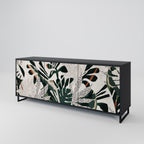 VERDURE FORMATION Aparador de 3 Puertas en Acabado Negro