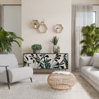 VERDURE FORMATION Aparador de 3 Puertas en Acabado Negro