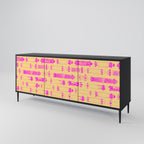 SKATEBOARD ARTISTRY 3-Door Sideboard in Black Finish