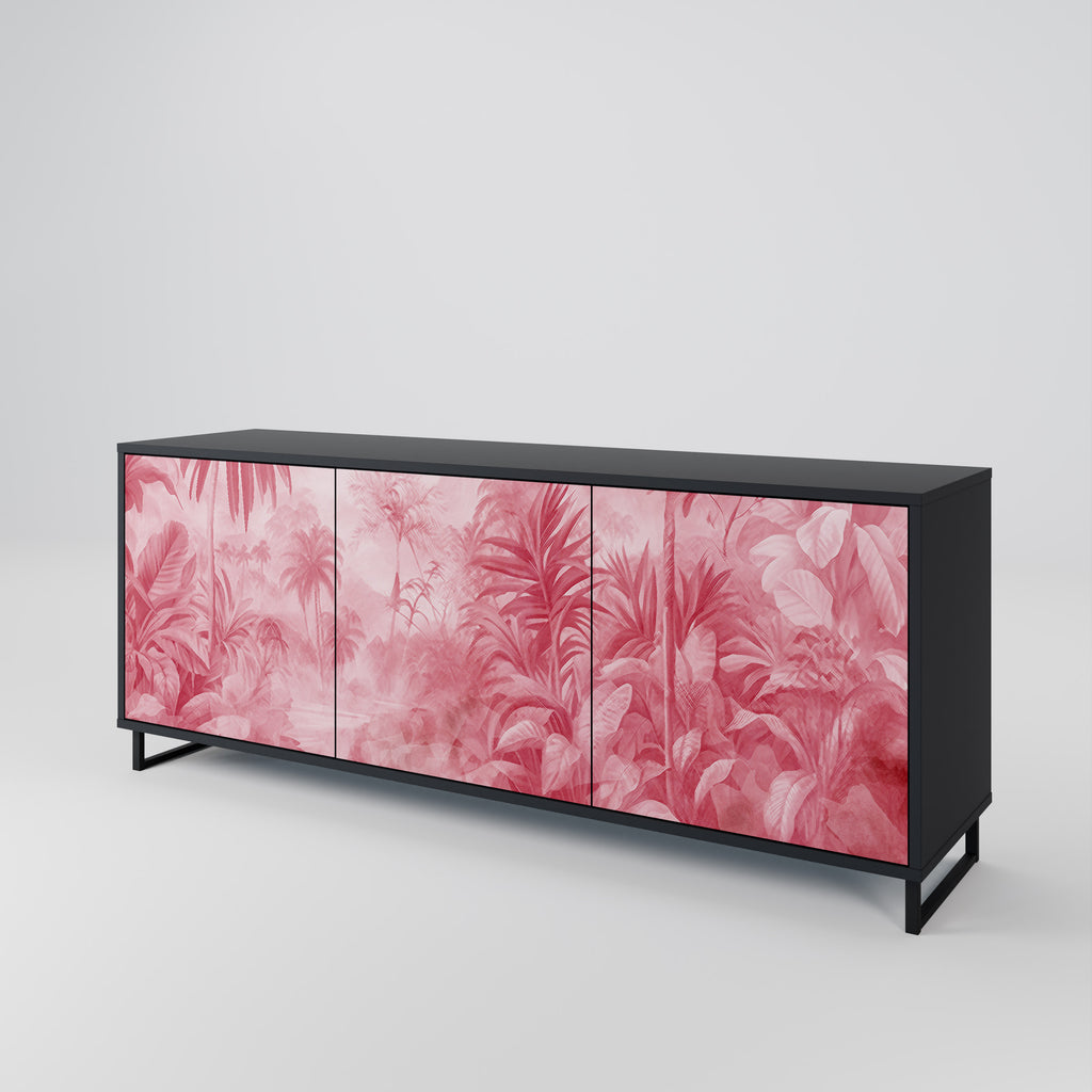 SWEET TROPICS 3-Door Sideboard in Black Finish