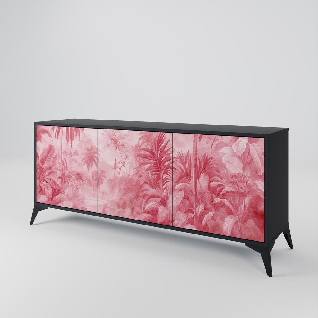 SWEET TROPICS 3-Door Sideboard in Black Finish