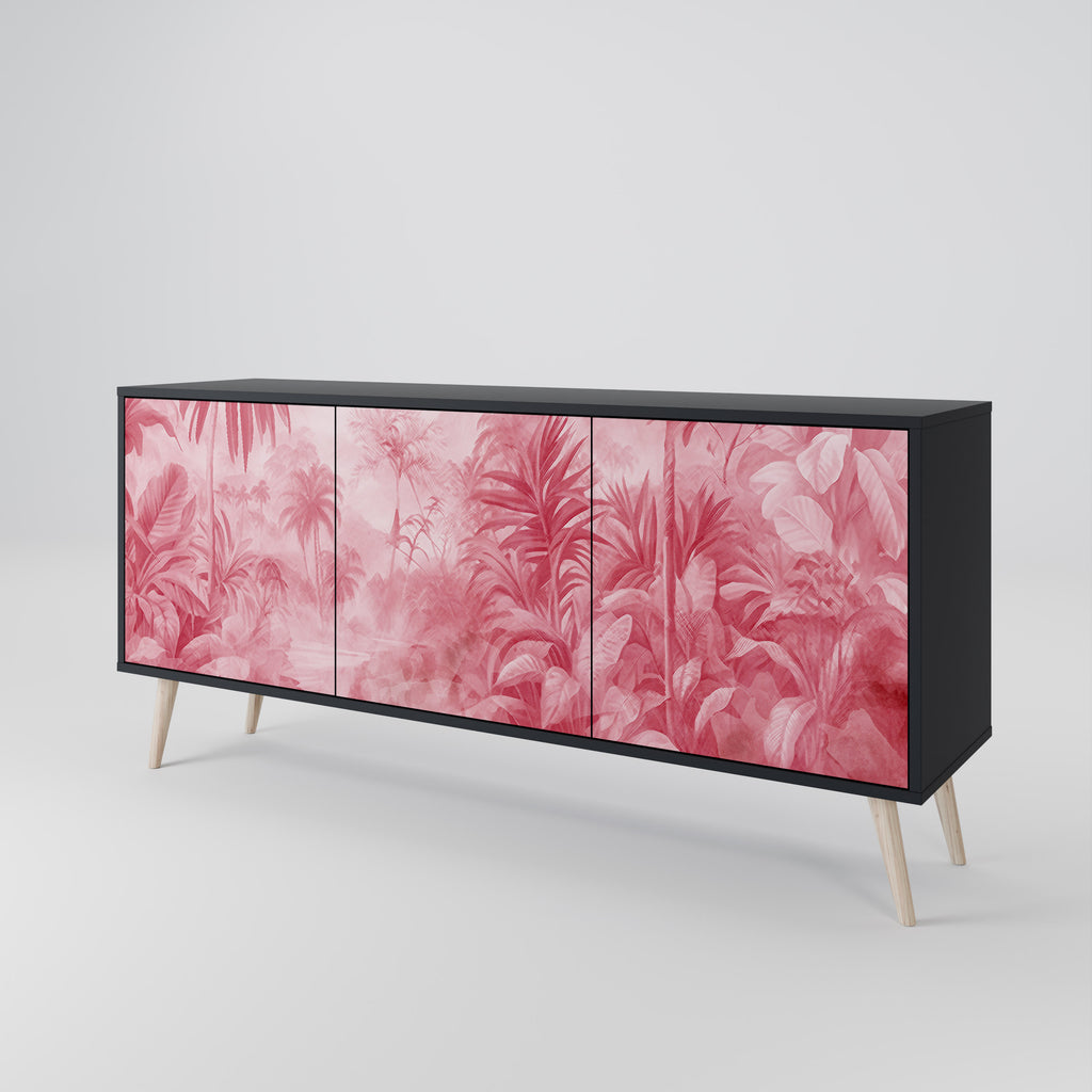 SWEET TROPICS 3-Door Sideboard in Black Finish