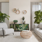 VERDURE ABYSS Aparador de 3 Puertas en Acabado Negro