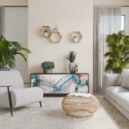 VELVET CROSSING Aparador de 3 Puertas en Acabado Negro