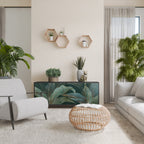 ROYAL GREEN Aparador de 3 Puertas en Acabado Negro