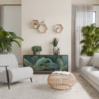 ROYAL GREEN Aparador de 3 Puertas en Acabado Negro