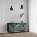 ROYAL GREEN Aparador de 3 Puertas en Acabado Negro