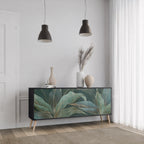 ROYAL GREEN Aparador de 3 Puertas en Acabado Negro