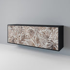 PASSING TIME Aparador de 3 Puertas en Acabado Negro