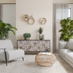 PASSING TIME Aparador de 3 Puertas en Acabado Negro