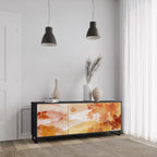 TRACES OF AUTUMN Aparador de 3 Puertas en Acabado Negro